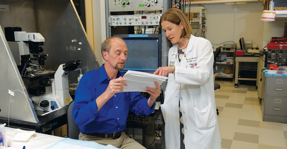 cardiac surgery research - Dr. Lawton with Dr. Nichols image