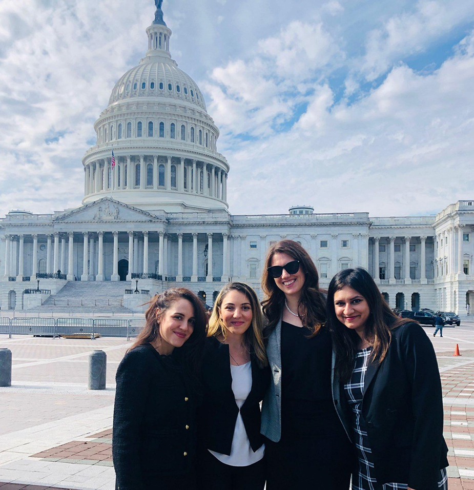 cardiology fellowship - group of fellows smiling outside capitol building