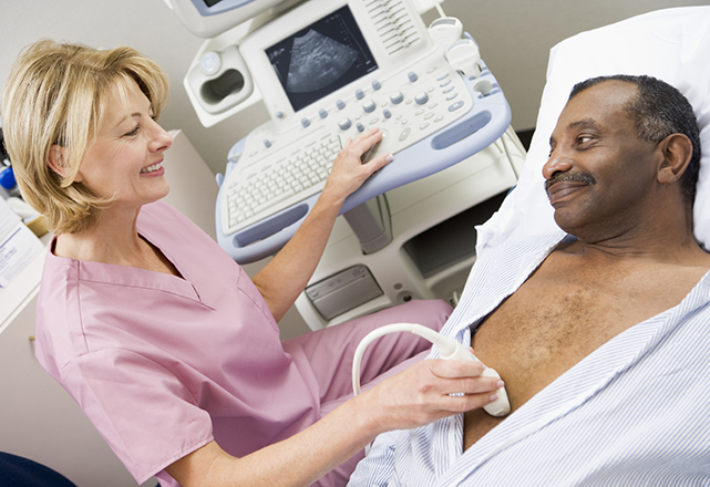 vascular surgery fellowship - man receiving ultrasound