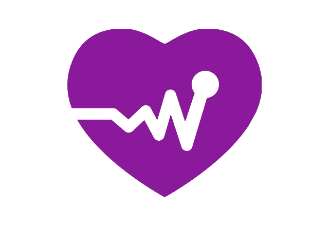 pediatric electrophysiology - purple heart icon