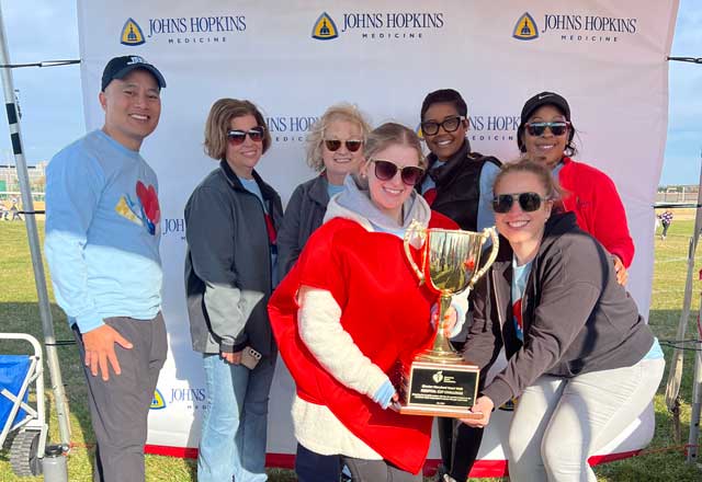 Johns Hopkins walkers at the Greater MD Heart Walk