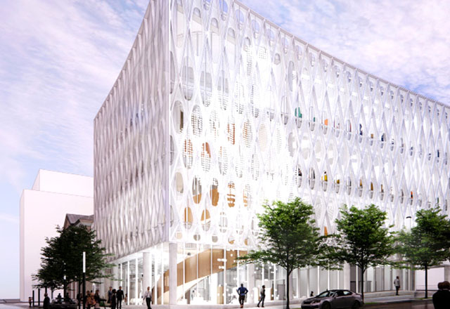 An illustration of a building. 