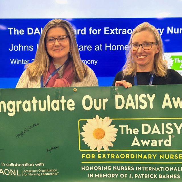Daisy award winners Sarah Vanderwagen and Gini Browning