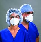 Clinicians wearing masks