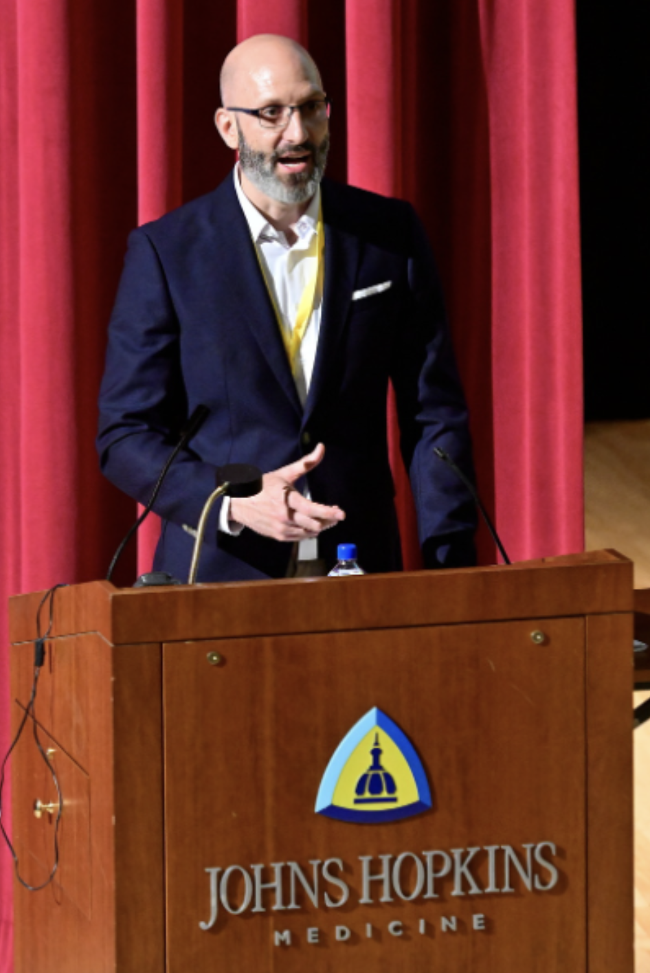 Speaker at a podium