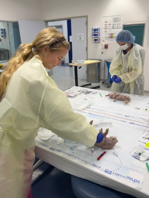Hope Kennedy at a lab table