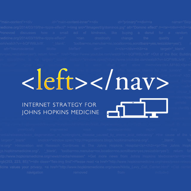 Left nav blog logo