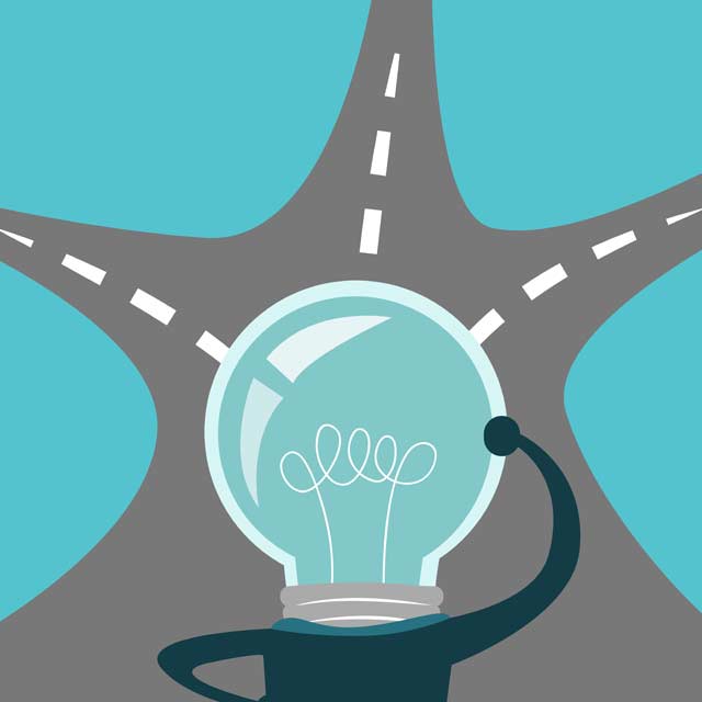 Image of a lightbulb scratching its head