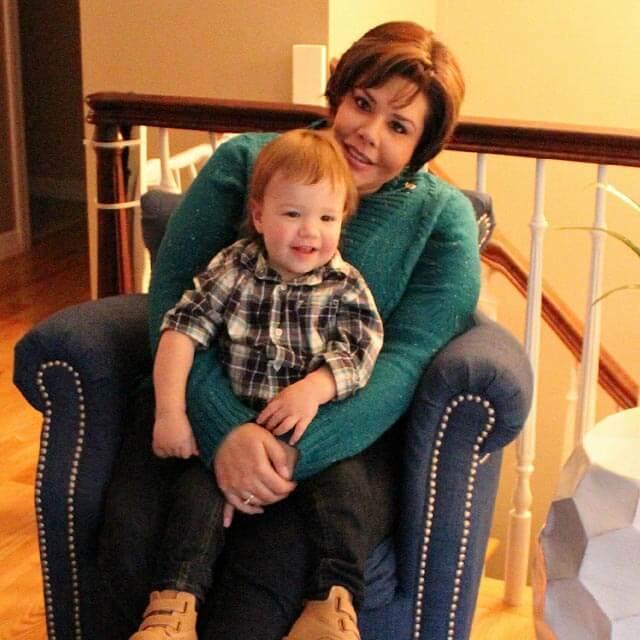 Ashley Kulp and son