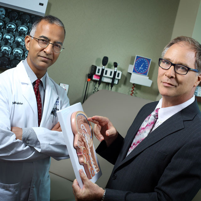 Drs. Abhay Moghekar and Mark Luciano 