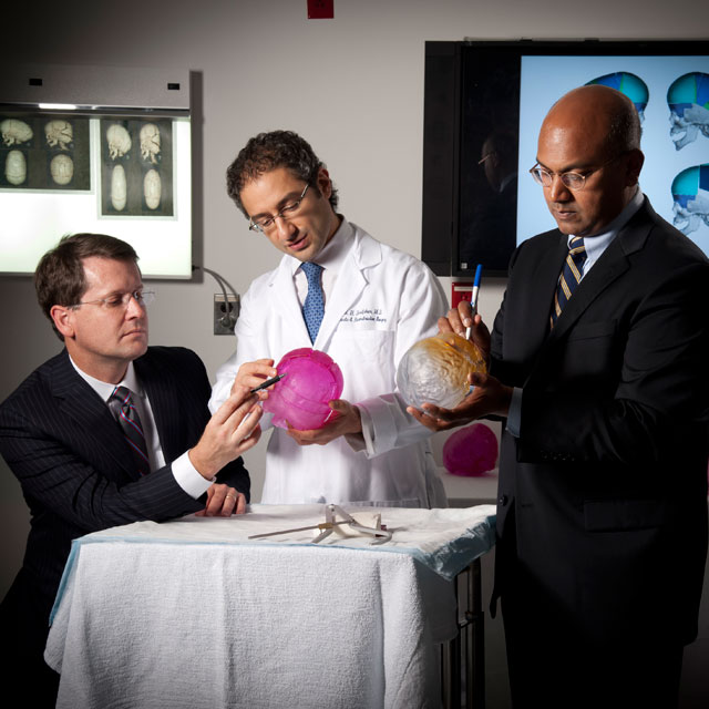 pediatric surgeons Rick Redett, Amir Dorafshar and Anand Kumar. 