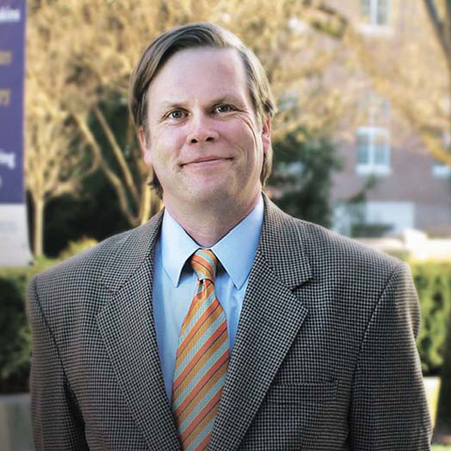Chris Harris posing at The Johns Hopkins University