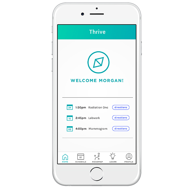 thrive app on a phone screen