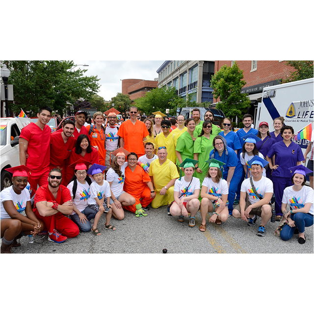 A photo shows the Baltimore Pride Festival. 