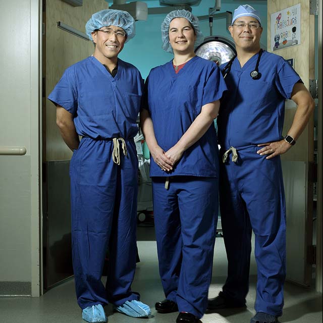 Drs. Narutoshi Hibino, Kristen Nelson and William Ravekes