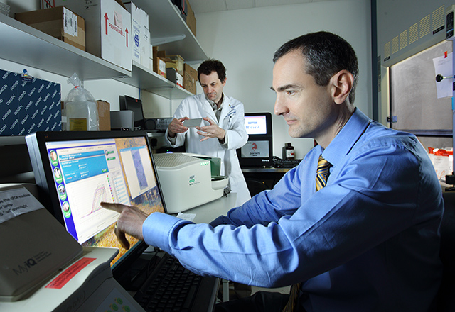 Josh Lauring in his lab