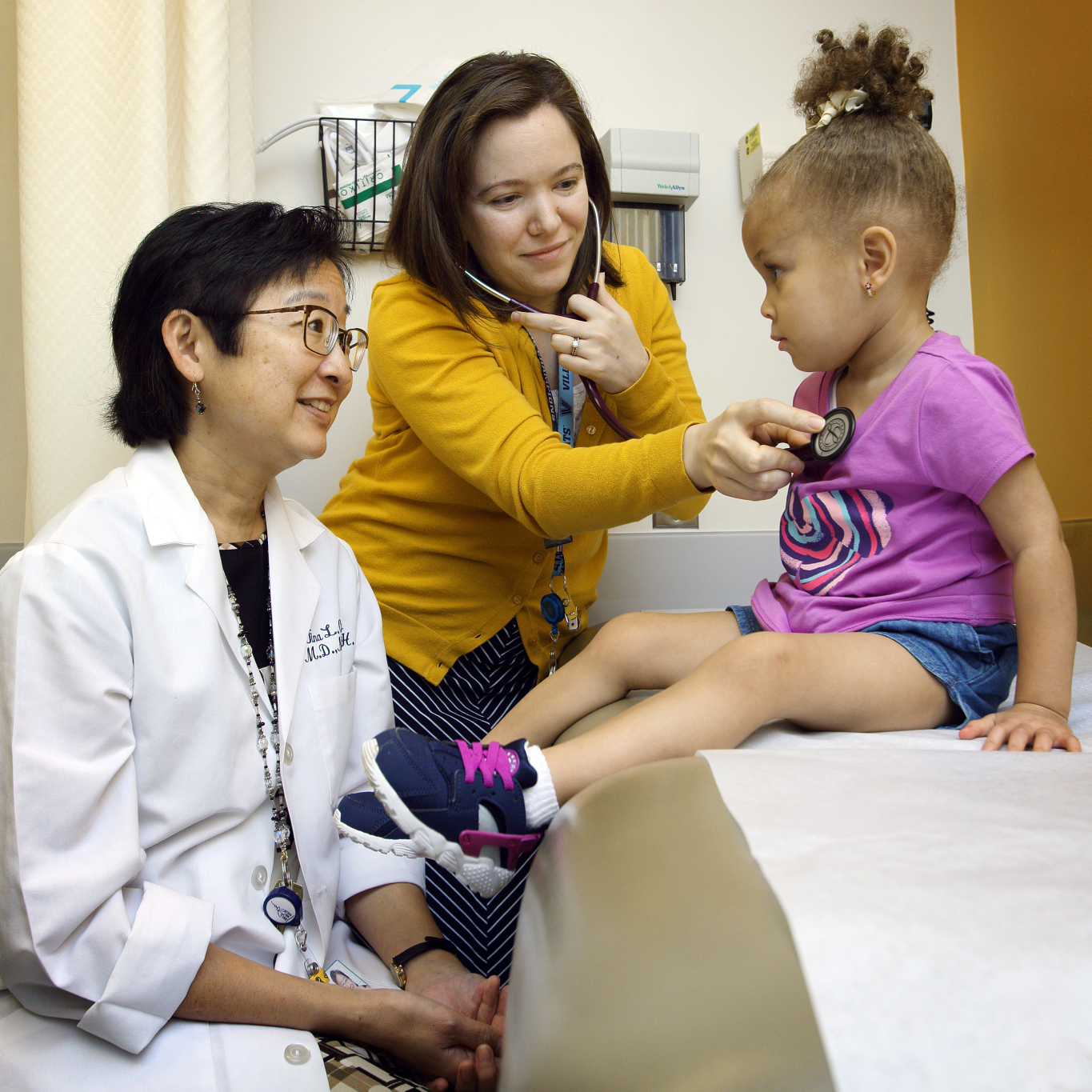 Tina Cheng with patient