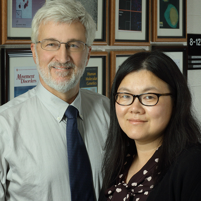 This photo is of Christopher Zhu and Shanshan Zhu.