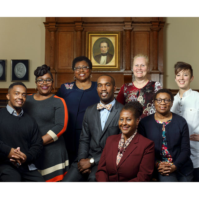 A photo shows the recipients of the 2017 Martin Luther King Jr. Community Service Awards.