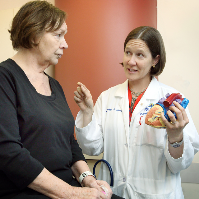 A photo shows Jennifer Lawton with a patient.