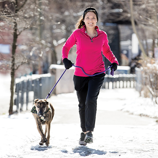 Julia McCoy and her dog Zoe