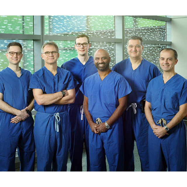 A photo shows the heart team. 