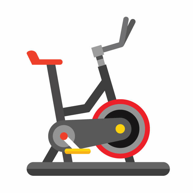 a stationary bike
