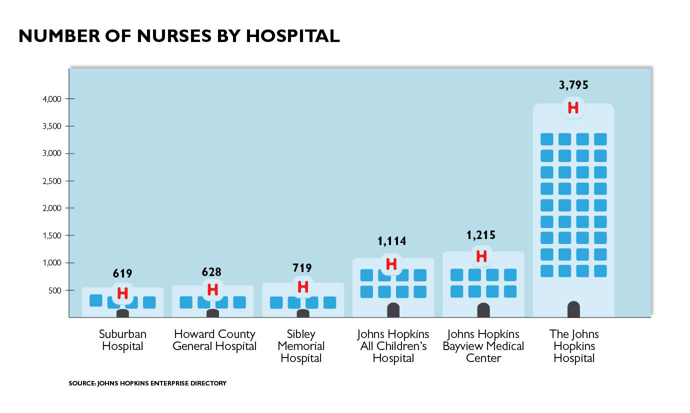 Number of Nurses per entity infographic