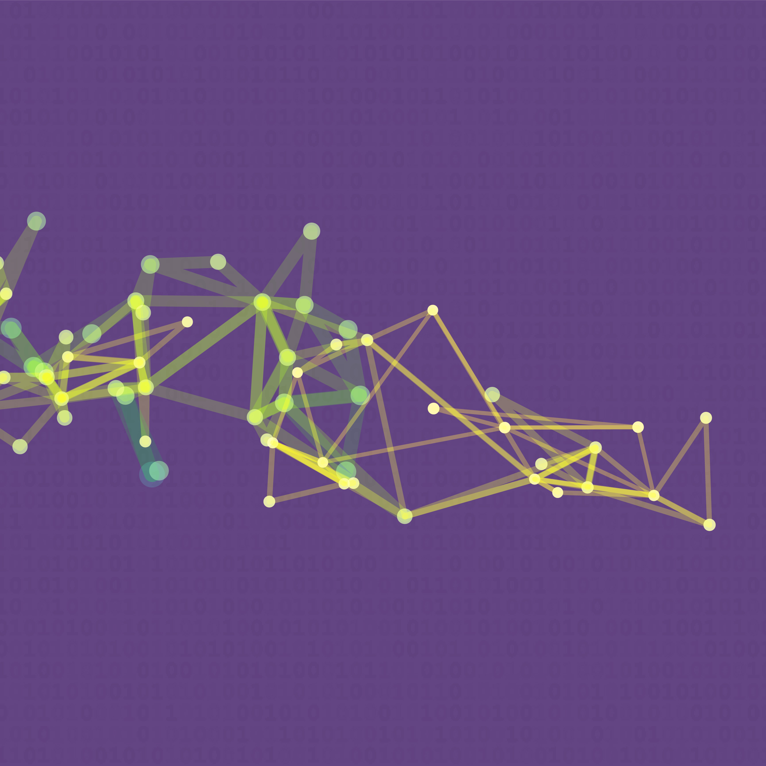 A graphic represents software that connects the dots for people with MS.
