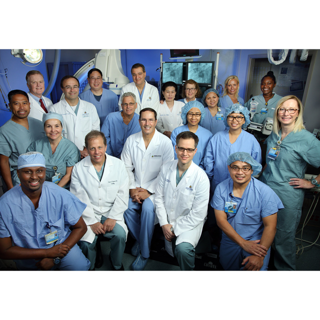 Photo of the structural heart disease team at Suburban Hospital. 