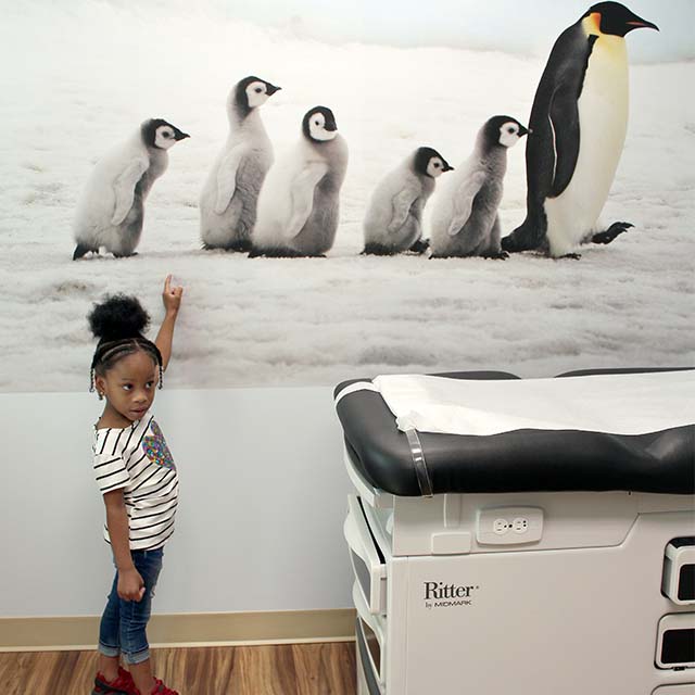 Khali and penguin art