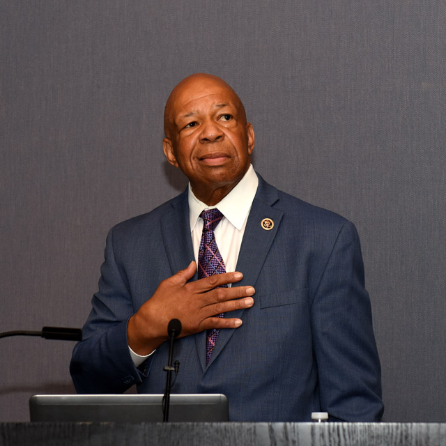 Elijah Cummings speaking at an event