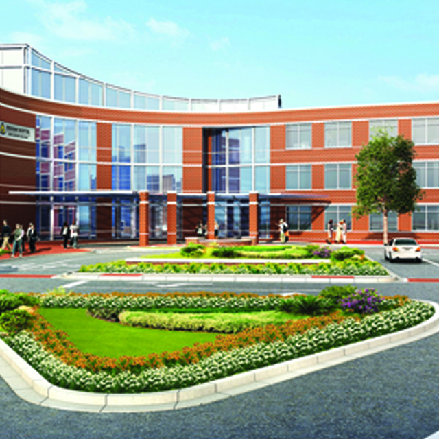 artist rendering of the new building