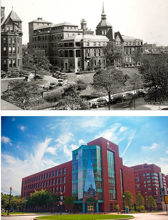 the Wilmer building of 1929 and the Robert H. and Clarice Smith Building, established in 2009