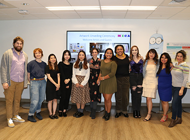 Class of students who painted the worked featured.