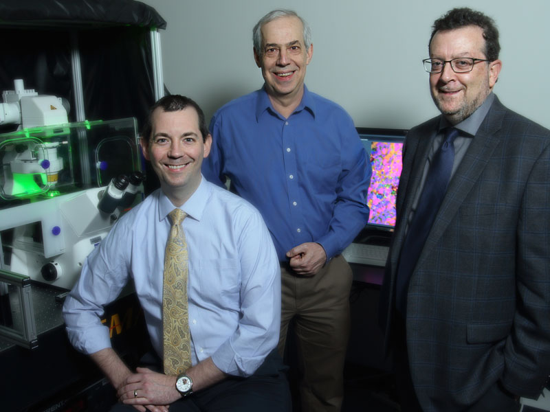 Dr. Thomas Johnson, Dr. Alex Kolodkin and Dr. Don Zack of the Optic Nerve Regeneration Initiative at Johns Hopkins.