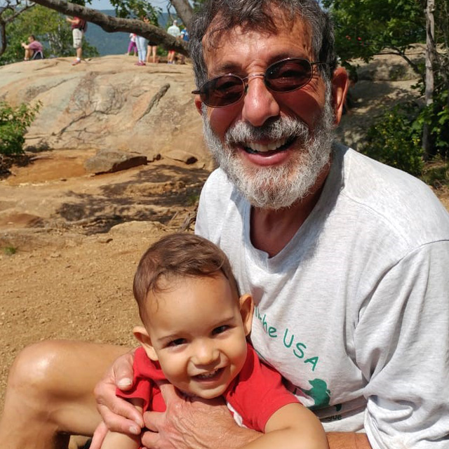 Gary Weinstein, on vacation in Costa Rica, poses with a young family friend.  