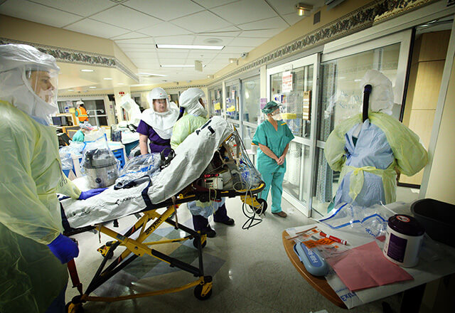 Lifeline Special Operations Response Team (SORT) transports patients to the hospital