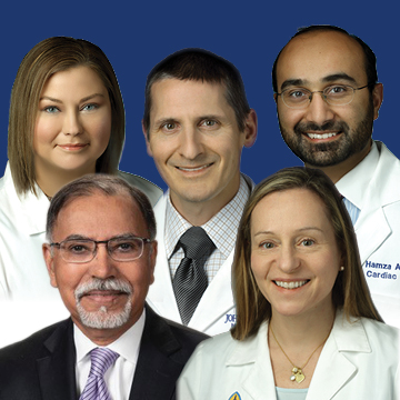 Photo collection features headshots of Drs. Aziz, Cedars, Gottlieb Sen, Schott and Hasmi