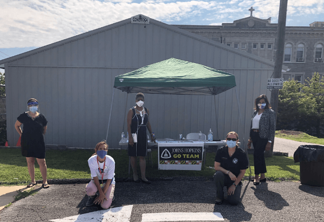 a covid-19 testing site