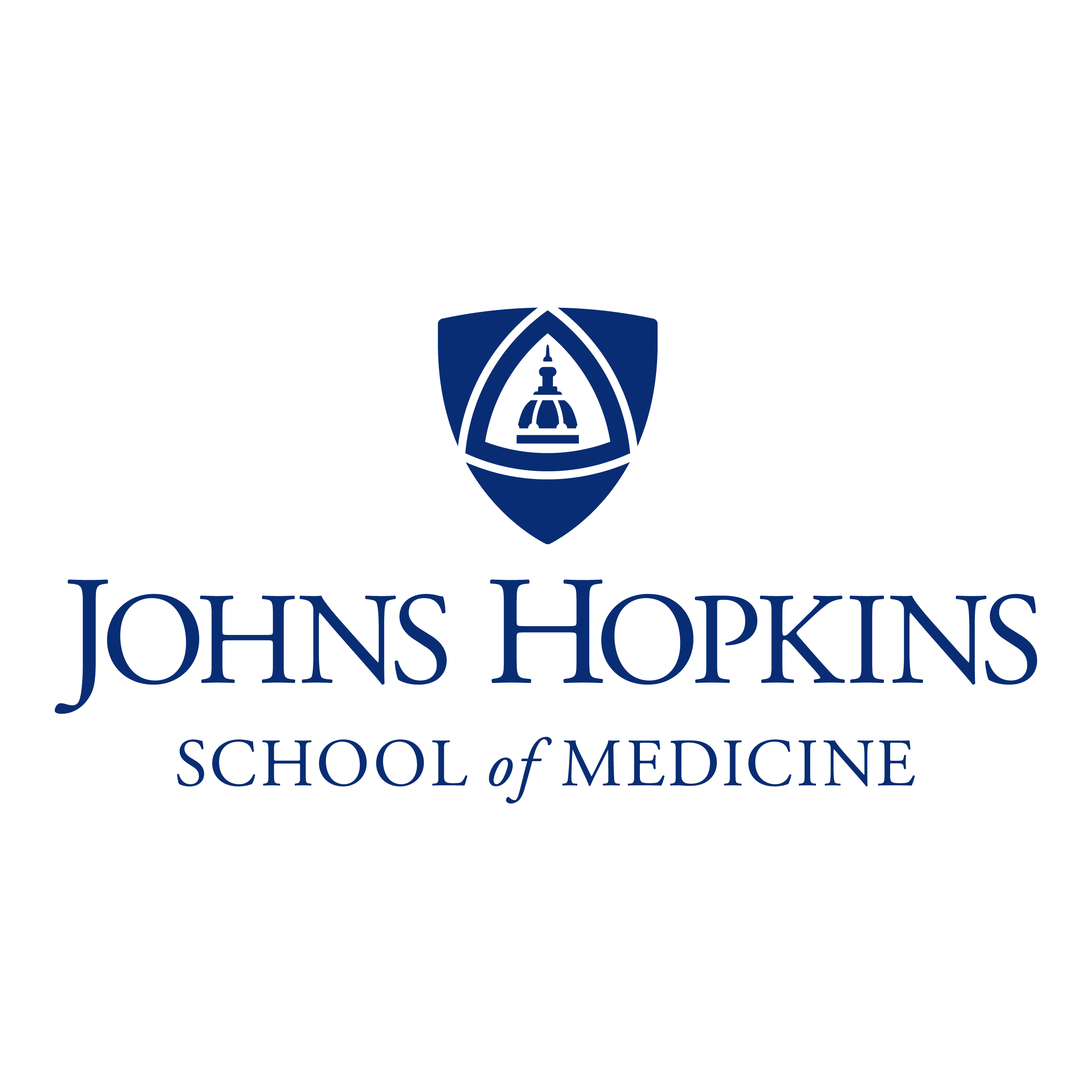 Image shows Johns Hopkins School of Medicine logo.