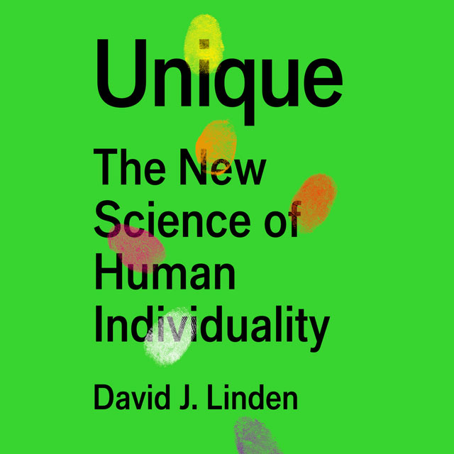 bright green cover of book: Unique: The New Science of Human Individuality