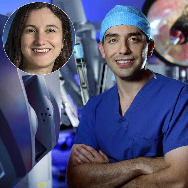 A photo composite of Allaf and Lotan.