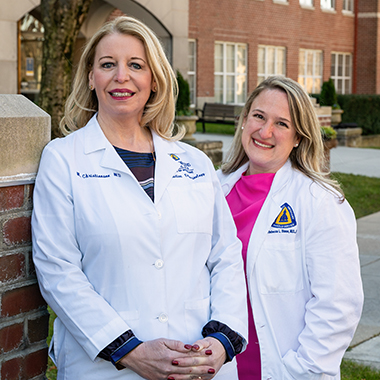 Mindy Christianson, left, and Rebecca Lynn Stone, right