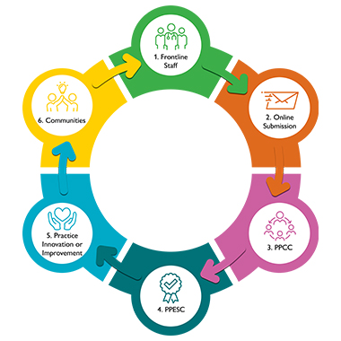 Illustration of the revised nursing governance structure 
