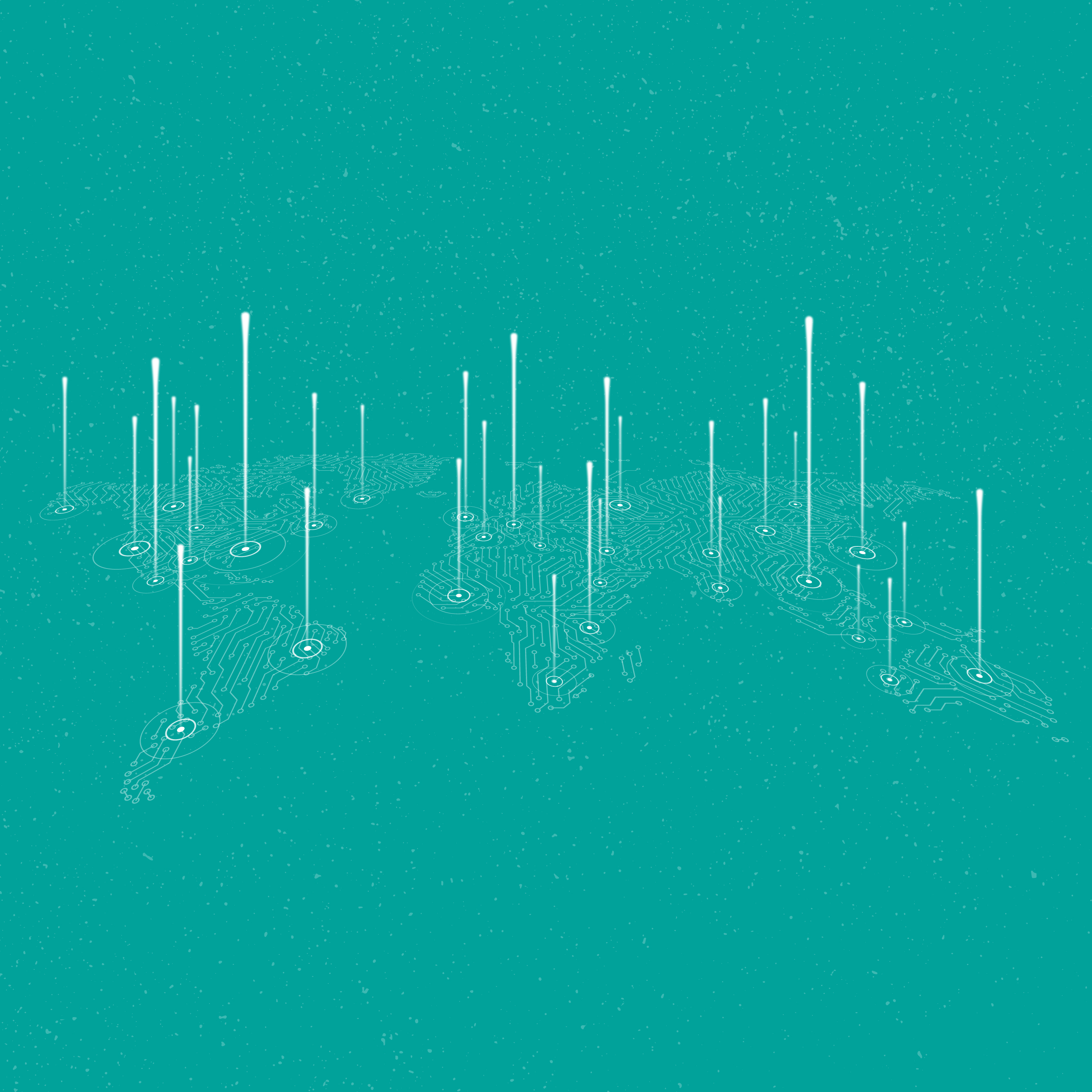 An illustration represents sharing clinical data, thanks to Observational Medical Outcomes Partnership (OMOP).