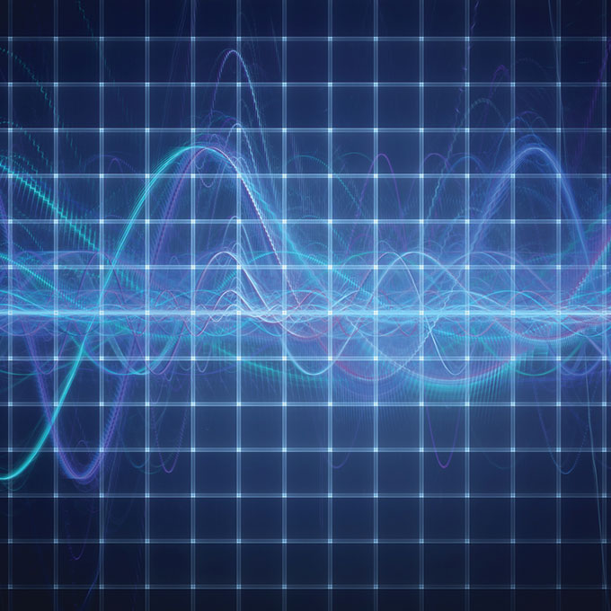 Illustration of electronic waves