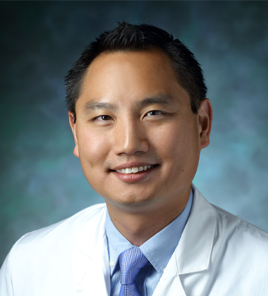 head shot of Dr. Chung, wearing a white coat