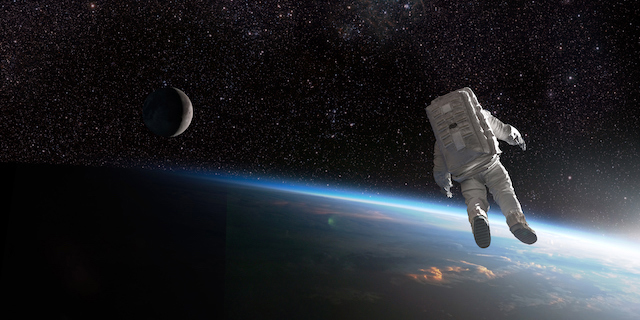 astronaut in space