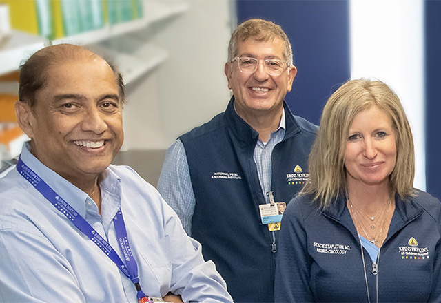 Ranjan Perera, Ph.D., George Jallo and Stacie Stapleton